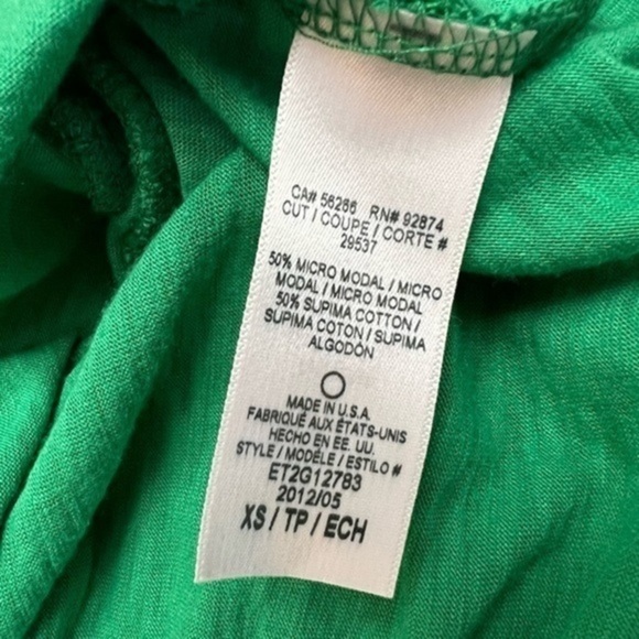 Ella Moss Summer Green Top with Butterfly Sleeves - Picture 13 of 15